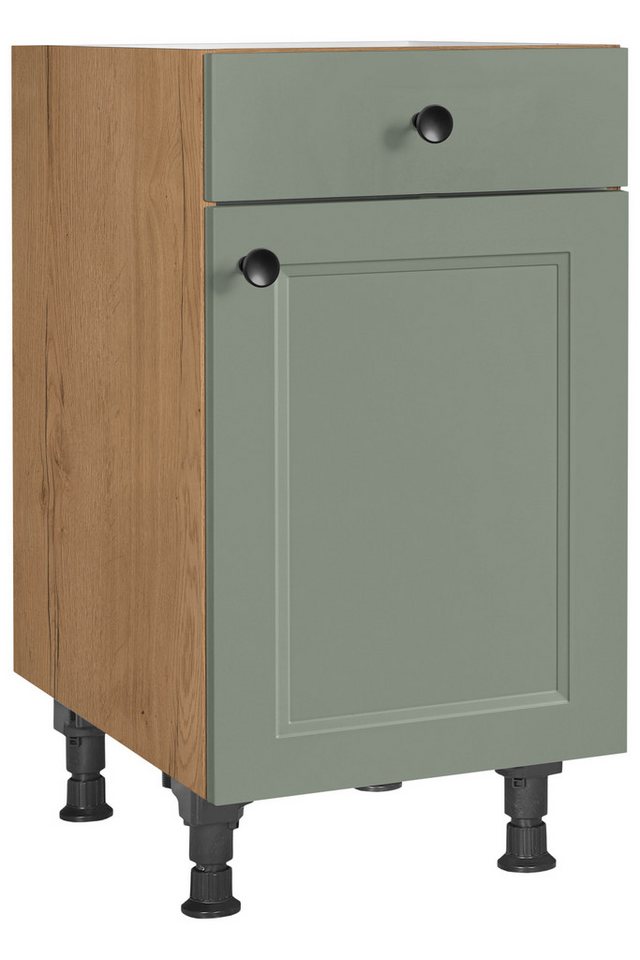 nobilia® Unterschrank "Cascada", Ausrichtung wählbar, vormontiert, in den Breiten 30, 45 und 60 cm Breite, mit höhenverstellbaren Sockelfüßen, vormontiert von nobilia®