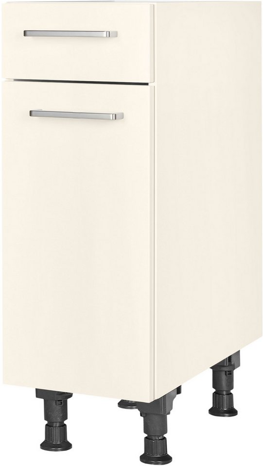 nobilia® Unterschrank "Touch", Ausrichtung wählbar, vormontiert, in den Breiten 30, 45 und 60 cm Breite, mit höhenverstellbaren Sockelfüßen, vormontiert von nobilia®