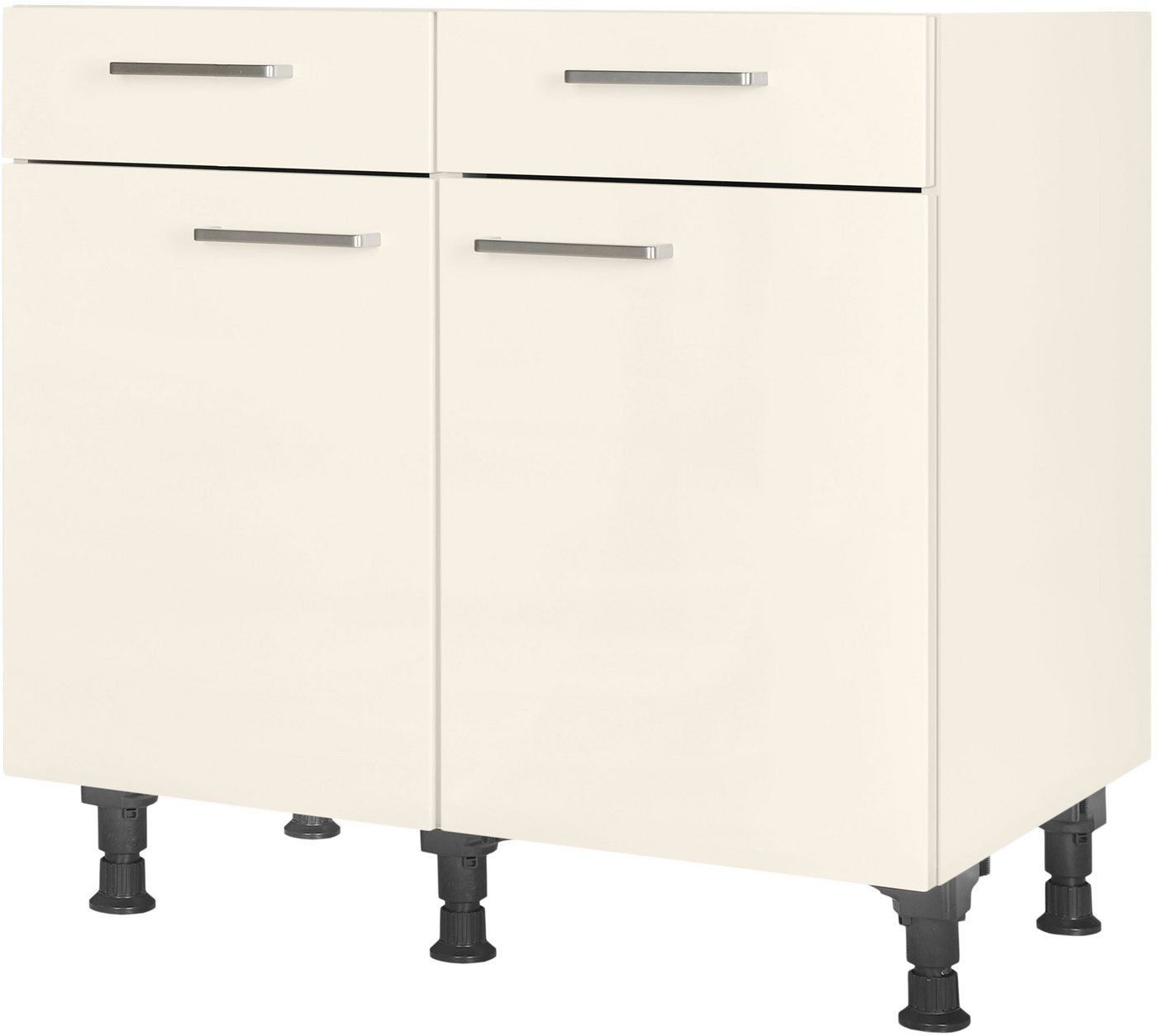 nobilia® Unterschrank "Touch", vormontiert, Breite 90 cm, Soft-Close-Funktion bei den Schubkästen, inkl. höhenverstellbare Sockelfüße von nobilia®