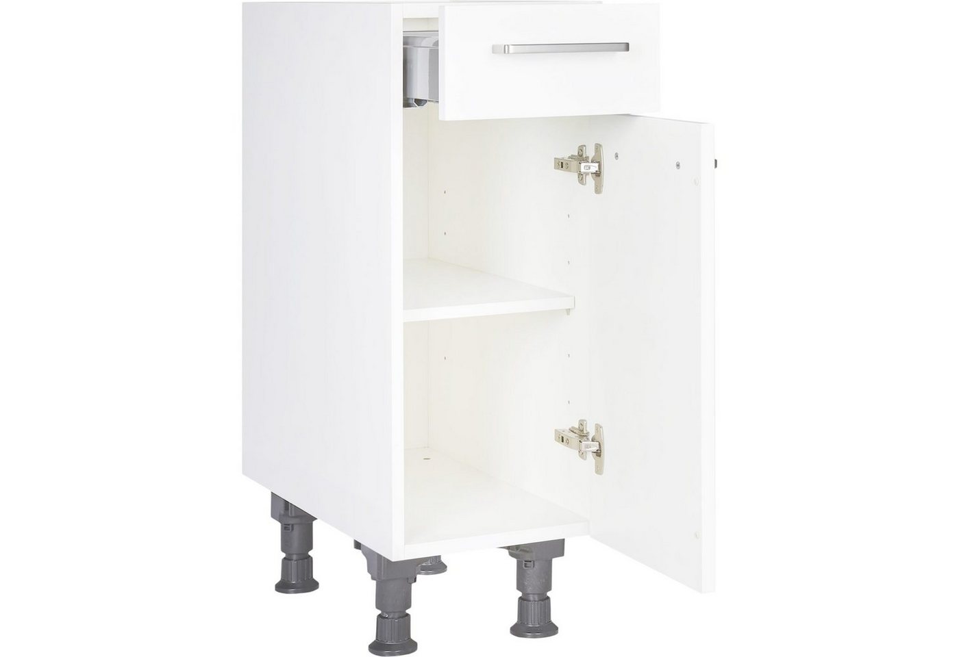 nobilia® Unterschrank US30 Metallgriff Schwarz 726, hochwertig + komplett vormontiert von nobilia®