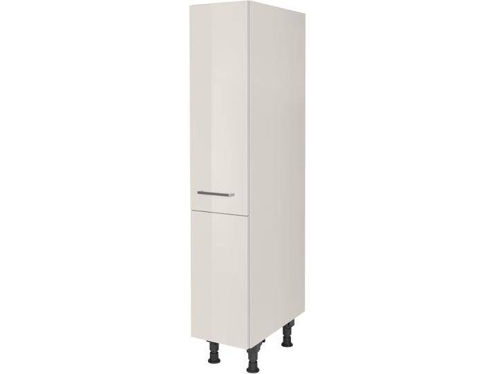 Apothekerschrank NOBILIA  Flash , mit 4 Einhängekörben, Breite 30 cm, Höhe 167,8 cm , grau (front: lacklaminat seidengrau hochglanz, korpus: seidengrau), B:30cm H:167,8cm T:58,3cm, Schränke, vormontiert, Ein- und Auszugsdämpfung SoftStoppPro von nobilia