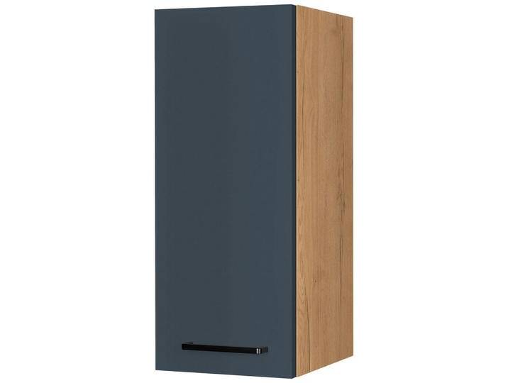 Nobilia KÜCHENOBERSCHRANK Easytouch, Blau, Eiche, 2 Fächer, nur wie online abgebildet bestellbar, 30x72x35 cm, Blauer Engel, PEFC, Goldenes M, Made in von nobilia
