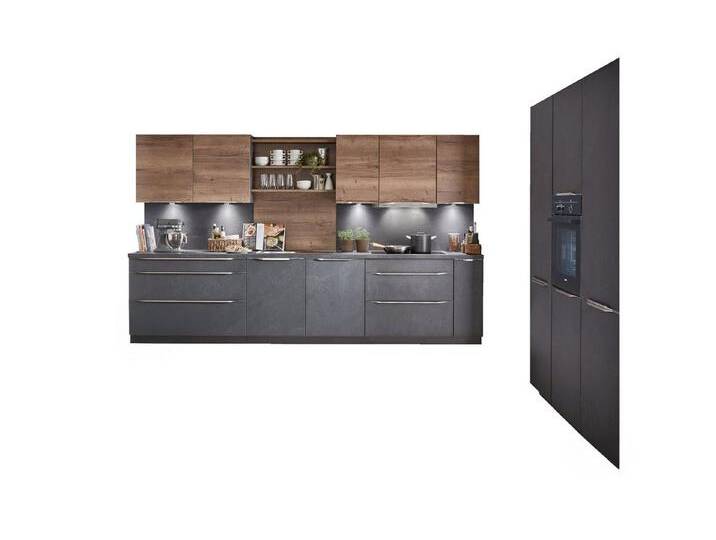 nobilia® Winkelküche Lyon, individuell anpassbar, gratis Küchenplanung mit Profis, (Breite 580cm), vormontiert, wahlw. mit E-Geräten, Preis inkl. Lieferung & Montage von nobilia