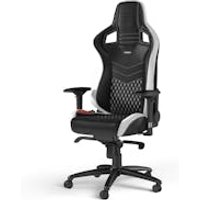 EPIC Echtleder Schwarz/Weiß/Rot von noblechairs