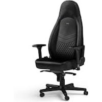 ICON Echtleder Schwarz/Schwarz von noblechairs