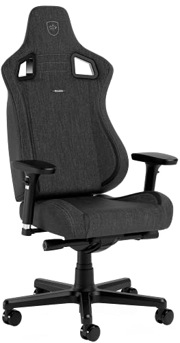 noblechairs Epic Compact TX Gaming Stuhl, Bürostuhl, Schreibtischstuhl, Kopf- und Lendenstütze, Atmungsaktives Textilgewebe, Entwickelt für Nutzer bis 120 kg und 1,7 Meter Hoch, Anthrazit von noblechairs