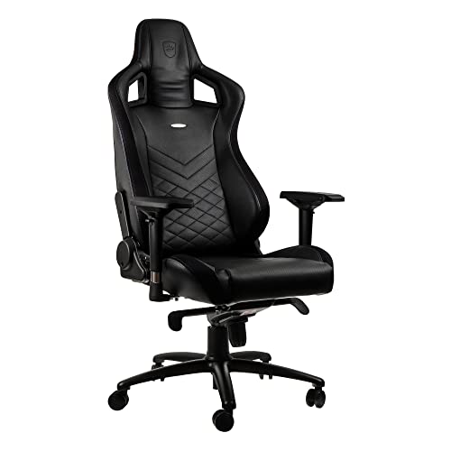 noblechairs Epic Gaming Stuhl - Bürostuhl - Schreibtischstuhl - PU-Kunstleder - Inklusive Kissen - Schwarz/Blau von noblechairs