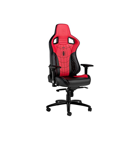 noblechairs Epic Gaming Stuhl Spider-Man Edition, Bürostuhl Ergonomisch, Kopf- und Lendenstütze, Entwickelt für Nutzer bis 120kg und 1,85 Meter Hoch von noblechairs
