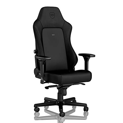 noblechairs Hero Black Edition Komfortable und Langlebige Gaming Stuhl mit Inklusive Kissen, Perfekt Optimierte Ergonomie des Office Stuhl Sorgt für Hohen Sitzkomfort von noblechairs