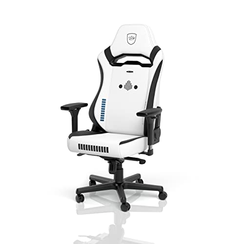 noblechairs Hero ST Komfortable und Langlebige Gaming Stuhl, Perfekt Optimierte Ergonomie des Stuhls Sorgt für Hohen Sitzkomfort, Belastbarkeit 150 kg, Stormtrooper Edition von noblechairs