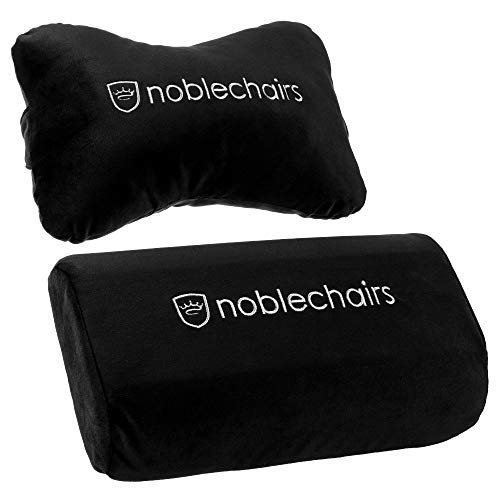 noblechairs Kissen-Set für Epic/ICON/Hero Gaming Stuhl Kissen - Schwarz/Weiß von noblechairs