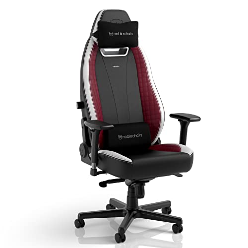 noblechairs Legend Gaming Stuhl Schwarz/Weiß/Rot - PC Gaming Chair 150 kg Belastbarkeit Gamer-Stuhl - Gaming Sessel - PC Stuhl Gaming - 4D-Armlehnen von noblechairs