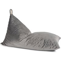 Nobodinoz - Essaouira Sitzsack Samt, 115 x 77 cm, gold bubble / slate grey von nobodinoz