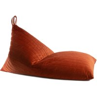 Nobodinoz - Essaouira Sitzsack aus Samt, 115 x 77 cm, wild brown von nobodinoz