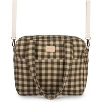 Nobodinoz - Hyde Park Kinderwagen Tasche, wasserfest, green checks von nobodinoz