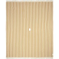 Nobodinoz - Portofino Strandtuch XL, 146 x 175 cm, honey stripes waffle von nobodinoz