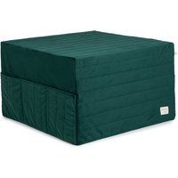 Nobodinoz - Sleepover Faltmatratze und Hocker, 57 cm, jungle green von nobodinoz