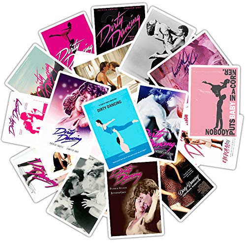 nobrand 25Pcs Dirty Dancing Poster Aufkleber Klassische Filmaufkleber Für Gepäck Laptop Skateboard wasserdichte PVC Art Wanddekoration Sondergeschenke von NOBRAND