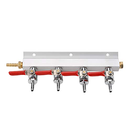 4-Wege-CO2-Luftgasverteiler-Verteilersplitter für Bier 4-Wege-CO2-Luftgasverteiler-Verteilersplitter für Bier von nobrands