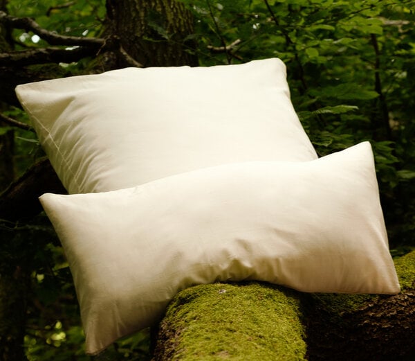 noca Alba, klimapositiver Kissenbezug aus 100% Bio-Baumwollsatin, Natur von noca