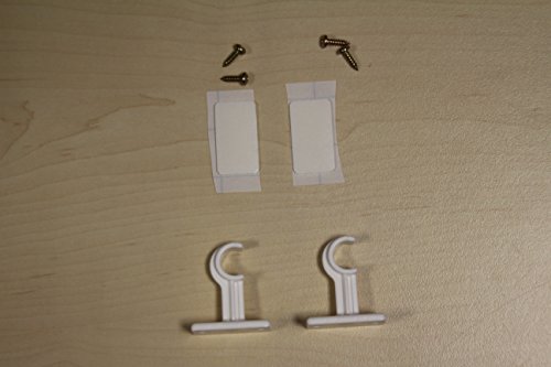 nodeko Klebehaken für Gardinenstange 2 Stück von Nodeko