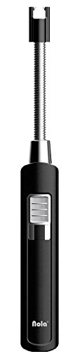 USB Lichtbogenfeuerzeug, schwarz mit flexiblem Hals in Geschenkbox Nola 582 von nola