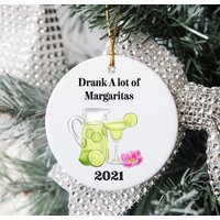 Trank Viele Margaritas 2021 Lustige Weihnachtsdeko | Margarita Liebhaber Geschenke von nomadlilyshop