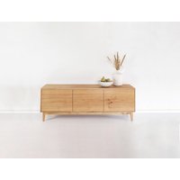 Sideboard Eiche Massivholz Lowboard Fernsehtisch Eichenholz Midcentury Vintage von nonconform