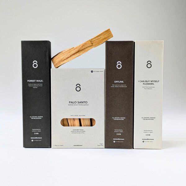 noneedformore Root & Release: Räucherstäbchen Set Sandelholz Wald Duft Hinoki Pflaumenblüte Palo Santo von noneedformore