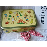 Alte Blechdose Modamin Zuckerdose Antik Vanillezucker Bonbondose Brocante Antike Bonbonniere Küchengerät Vintage Shabby Tin Box Dose Alt von nonnalisavintage