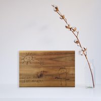 Frühstücksbrettchen Mit "Deiner" Kinderzeichnung - Kinderkunst Frühstücksbrett Frühstücksbrettchen Mit "Deiner" Kinderzeichnung - Kinderkunst Frühstücksbrett von nonolino