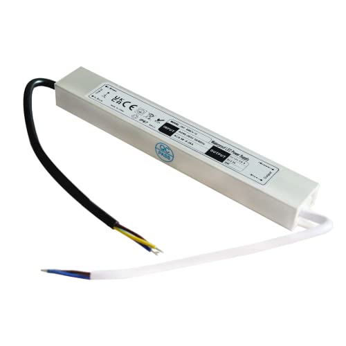 Noobibaba LED Trafo 12V 30W, 12V LED Trafo IP67 Wasserdicht, Transformator 230V 12V Waterproof Netzteil LED Power Supply aussen 1er-Pack von Noobibaba