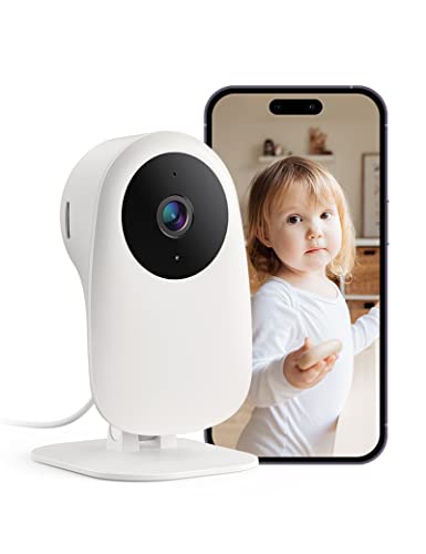 nooie 1080P WiFi IP-Kamera, Überwachungskamera, mit Bewegungserkennung und Ton, bidirektionales Audio, IR-Nachtsicht, kompatibel mit Alexa, für Baby und Tier von nooie