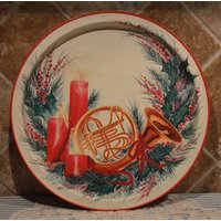 Prettique, Inc Joyeux Noel Weihnachtstablett ~ 13 1/2 "Durchmesser Sehr Guter Zustand Aufkleberreste Auf Der Rückseite Prettique, Inc Joyeux Noel Weihnachtstablett ~ 13 1/2 "Durchmesser Sehr Guter Zustand Aufkleberreste Auf Der Rückseite von noplace2putit