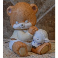 Vintage George Good Prayer Bear Bank Von 1985 ~ Morgan, Inc. 5 "Tall So Cute von noplace2putit