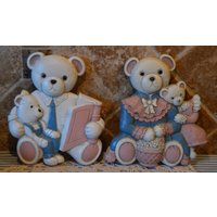 Vintage Kinderzimmer-Wand-Kunst ~ Papa, Mama, Kind Und Baby-Bär Von Homco Jeder Ist Ungefähr 18 cm Groß-Geringfügige Kratzer Abnutzung Vintage Kinderzimmer-Wand-Kunst ~ Papa, Mama, Kind Und Baby-Bär Von Homco Jeder Ist Ungefähr 18 cm Groß-Geringfügige Kratzer Abnutzung von noplace2putit