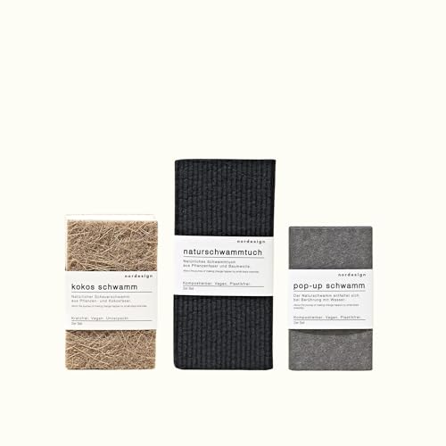 Schwamm-Set 6-teilig von nordesign - Küchenschwämme mit Scheuerfunktion - Reinigungsschwämme für Haushalt & Küche - Langlebig & Effektiv von nordesign sustainable living
