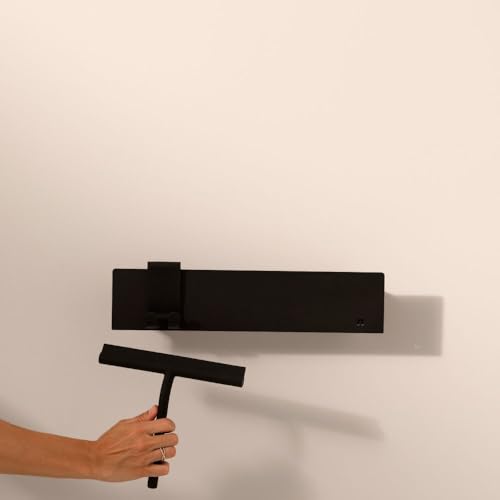 nordesign® Duschablage ohne Bohren | Badezimmer Organizer | Duschregal ohne Bohren | Badregal | Wandregal | Duschkorb selbstklebend | Hochwertige Design Duschablage Metall rostfrei, Schwarz 40 cm von nordesign sustainable living