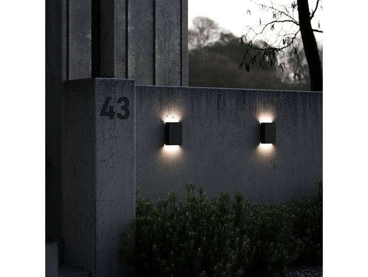 Nordlux LED Aussenwandleuchte Fold, schwarz, Aluminium, Modern, LED Wandleuchte außen von nordlux