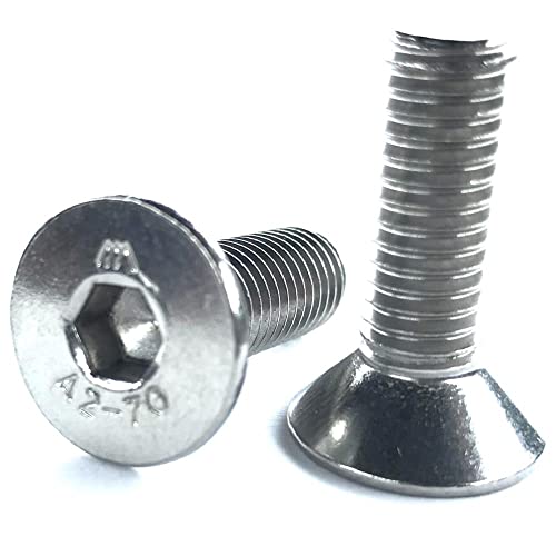 1 Stück M5x25 mm Senkkopfschrauben Edelstahl DIN 7991 Senkkopf Innensechskant A2 V2A VA | norm-genau® von norm-genau