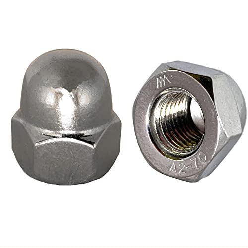 Hutmutter M6 rostfreier Edelstahl A2 V2A hohe Form DIN 1587 Sechskant-Hutmuttern 1 Stück | norm-genau ® von norm-genau