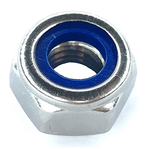 Stopmutter - M6-200Stück (Standard Ausführung) DIN 985 Edelstahl A2 V2A, Sicherungsmutter, Edelstahlmutter, Sechskantmutter, V2A Mutter (M6, 200 Stück) | norm-genau® von norm-genau
