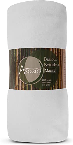 Bambus Spannbettlaken 4 Jahreszeiten| weiches Spannbetttuch 210 g/m² Oeko-Tex aus aktmungsaktivem Material Temperaturregulierend Farbe Weiß Größe 180-200 cm x 200 cm x 30 cm Bambus Spannbettlaken 4 Jahreszeiten| weiches Spannbetttuch 210 g/m² Oeko-Tex aus aktmungsaktivem Material Temperaturregulierend Farbe Weiß Größe 180-200 cm x 200 cm x 30 cm von normani