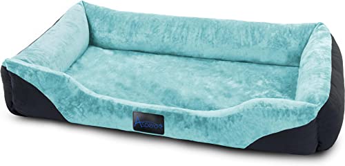 Hundebett Hundekissen für kleine, mittlgroße und große Hunde - waschbare Hundekörbchen mit hohem Rand 80x120, 70x100, 60x80, 40x50 Farbe Blau Größe 80 cm x 120 cm Hundebett Hundekissen für kleine, mittlgroße und große Hunde - waschbare Hundekörbchen mit hohem Rand 80x120, 70x100, 60x80, 40x50 Farbe Blau Größe 80 cm x 120 cm von normani