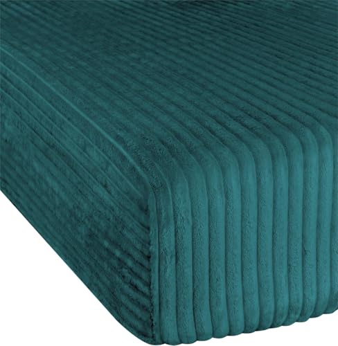 Spannbettlaken aus Streifen-Flanell in verschiedenen Größen für hohe Matratzen | 90-100 cm x 200 cm bis 200 cm x 200 cm Farbe Petrol Größe 180 cm × 200 cm Spannbettlaken aus Streifen-Flanell in verschiedenen Größen für hohe Matratzen | 90-100 cm x 200 cm bis 200 cm x 200 cm Farbe Petrol Größe 180 cm × 200 cm von normani