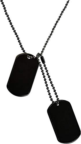 normani 1 Paar US ERKENNUNGSMARKEN Dog TAG's Navy Seals HUNDEMARKEN schwarz von normani