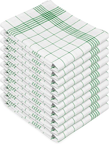 normani 10 x Hochwertige, saugstarke Halbleinen Geschirrtücher Gläsertücher waschbar bis 60° C Farbe Grün-Kariert normani 10 x Hochwertige, saugstarke Halbleinen Geschirrtücher Gläsertücher waschbar bis 60° C Farbe Grün-Kariert von normani