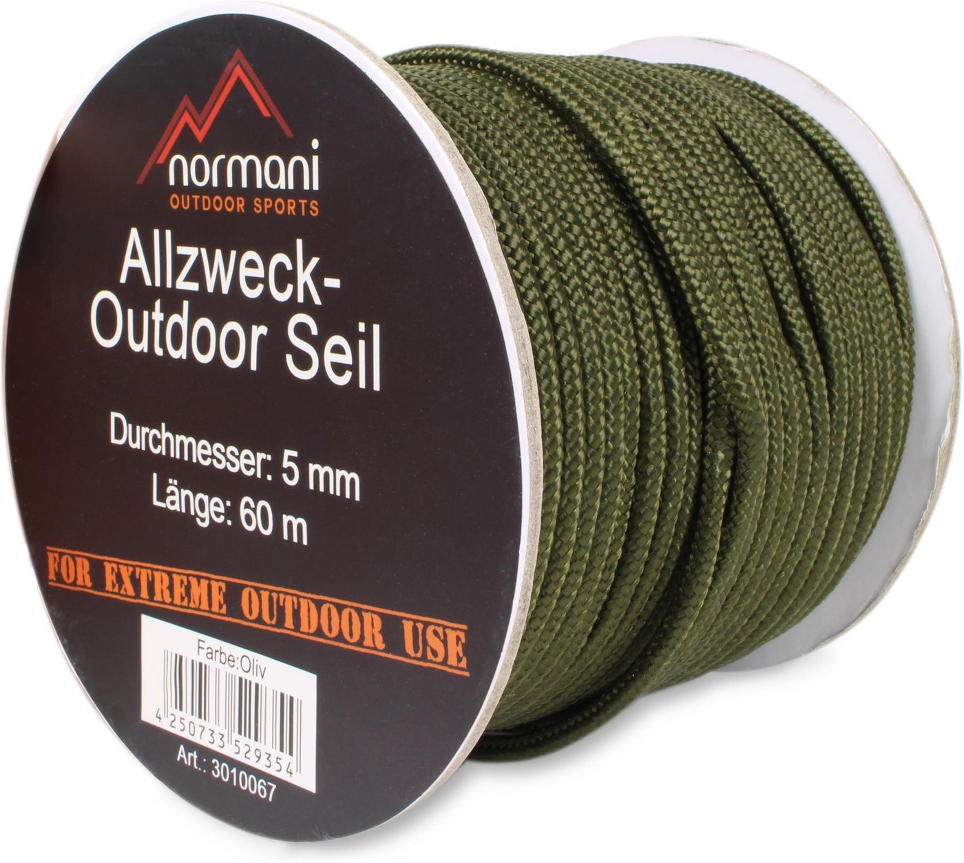 normani Allzweck-Outdoor-Seil 5 mm x 60 m Chetwynd Seil von normani