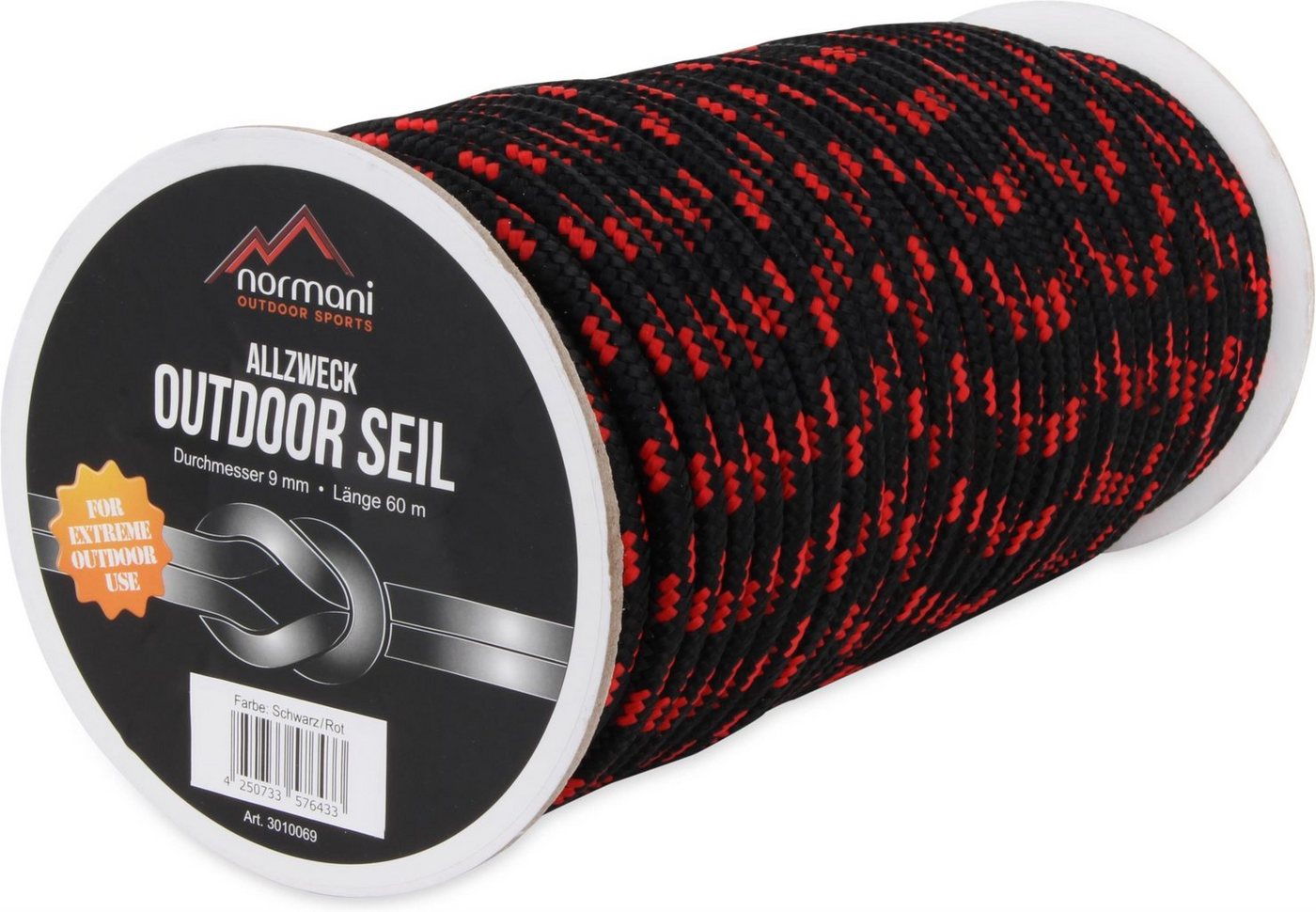 normani Allzweck-Outdoor-Seil 9 mm x 60 m Manning Seil von normani