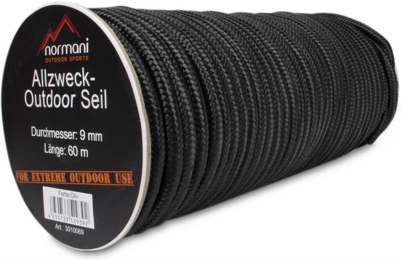 normani Allzweck-Outdoor-Seil 9 mm x 60 m Manning Seil, Paracord-Seil Allzweckseil Reepschnur Gartenseil Leine Zeltseil von normani